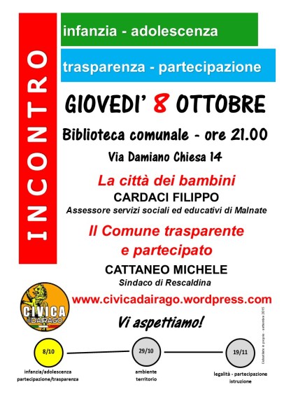 giovedì 8 ottobre